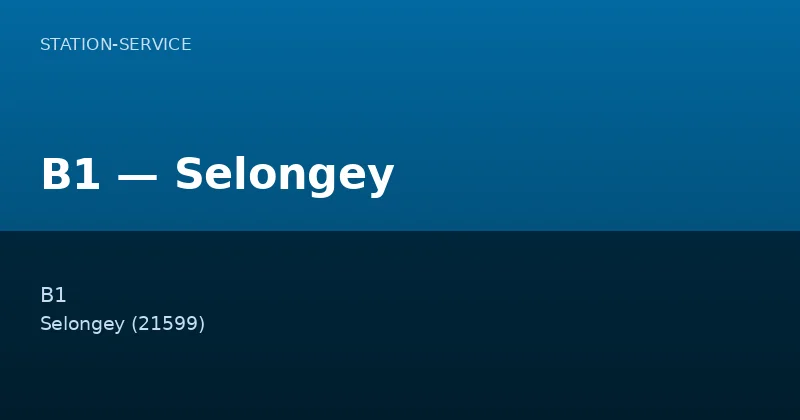 B1 — Selongey