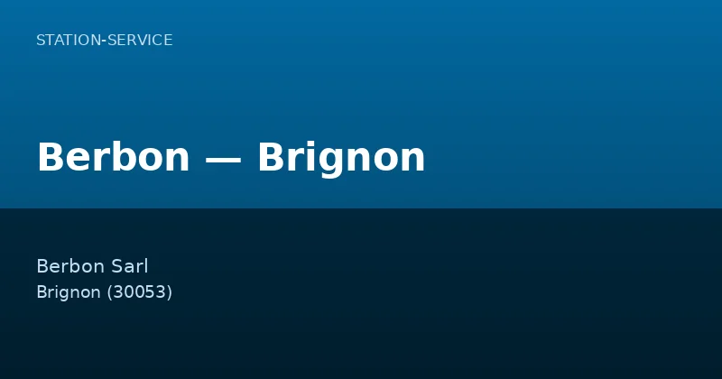 Berbon — Brignon