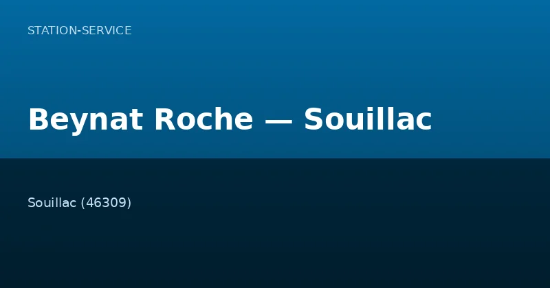 Beynat Roche — Souillac