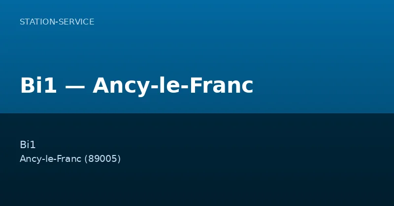 Bi1 — Ancy-le-Franc