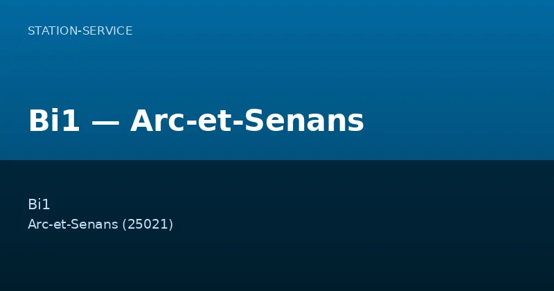 Bi1 — Arc-et-Senans