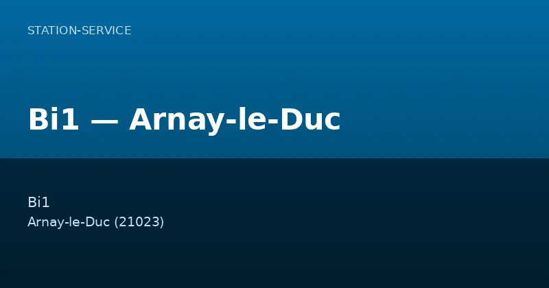 Bi1 — Arnay-le-Duc