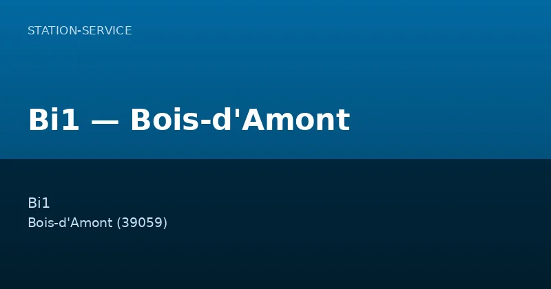 Bi1 — Bois-d'Amont