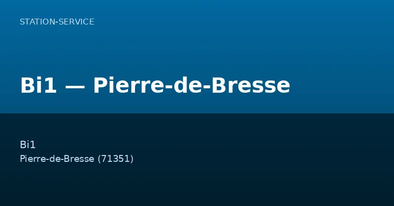 Bi1 — Pierre-de-Bresse