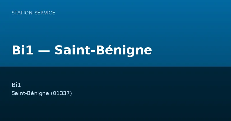 Bi1 — Saint-Bénigne