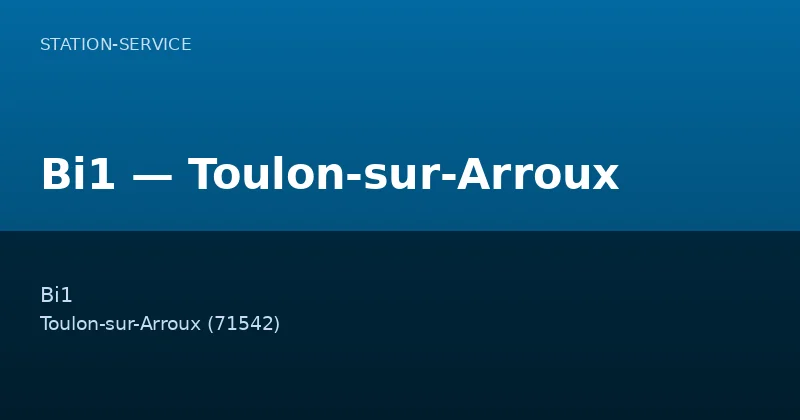 Bi1 — Toulon-sur-Arroux