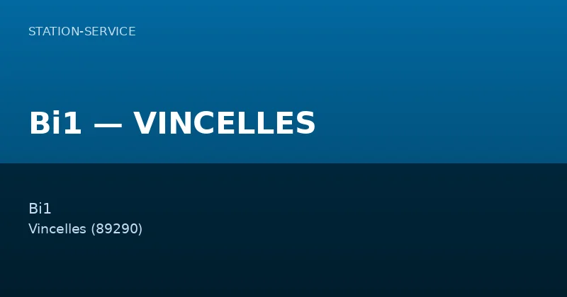 Bi1 — VINCELLES