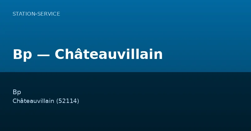 Bp — Châteauvillain