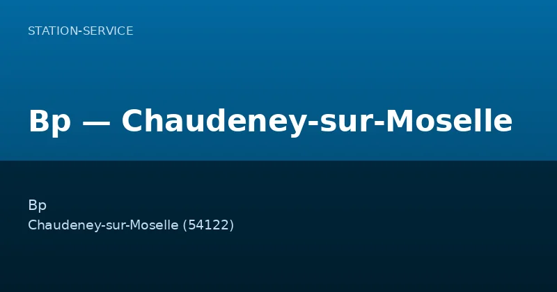 Bp — Chaudeney-sur-Moselle
