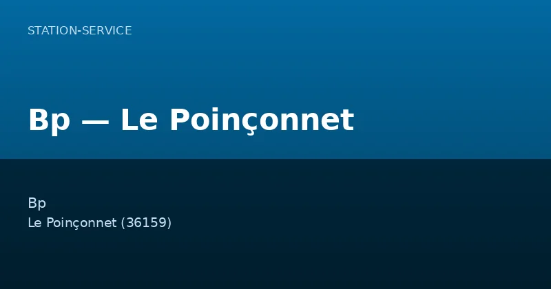 Bp — Le Poinçonnet