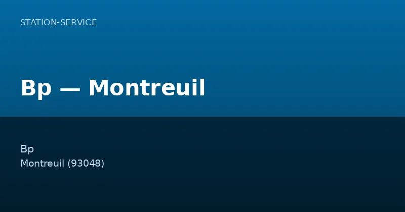 Bp — Montreuil