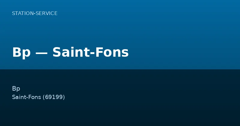 Bp — Saint-Fons