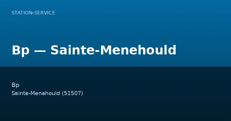 Bp — Sainte-Menehould