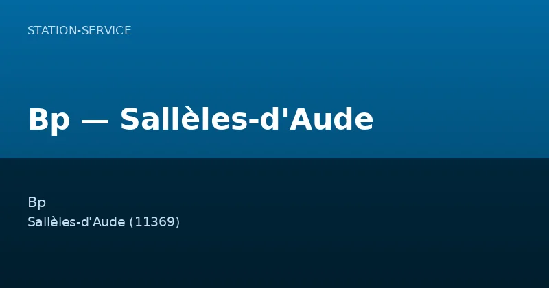 Bp — Sallèles-d'Aude