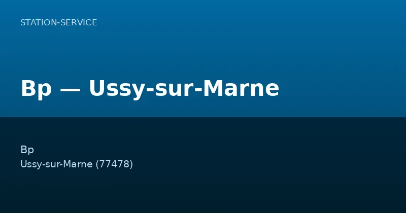 Bp — Ussy-sur-Marne