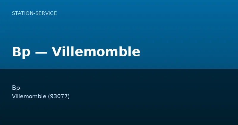 Bp — Villemomble