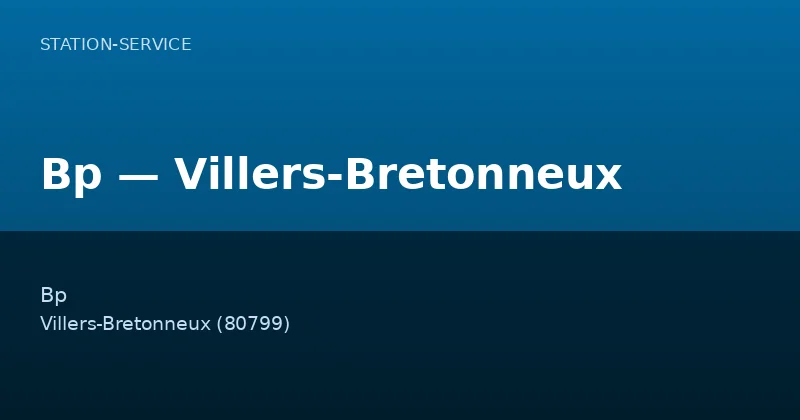 Bp — Villers-Bretonneux
