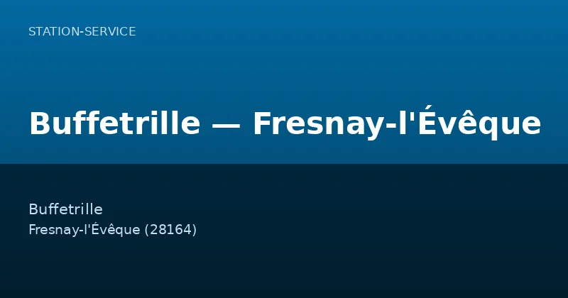 Buffetrille — Fresnay-l'Évêque