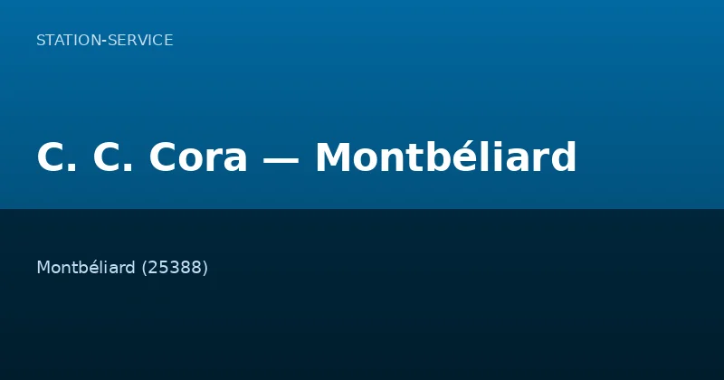 C. C. Cora — Montbéliard