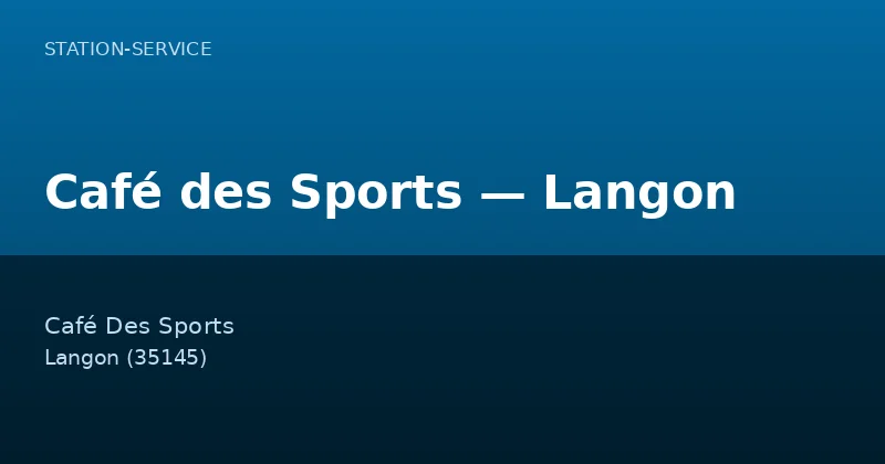 Café des Sports — Langon