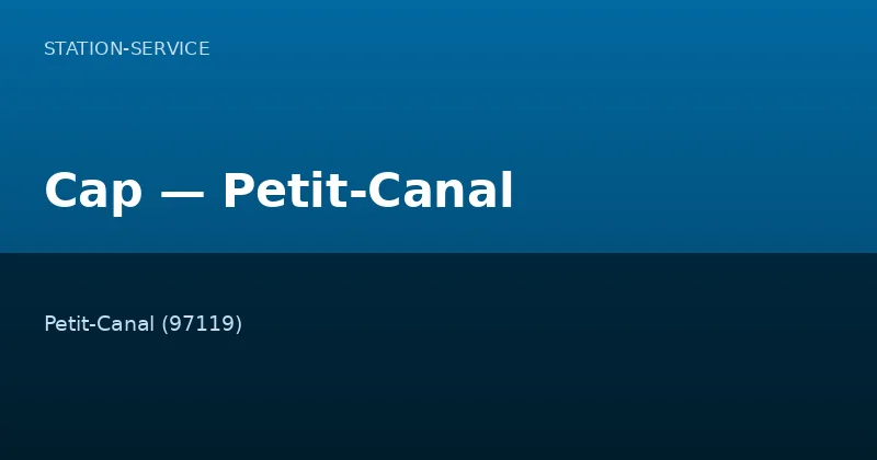 Cap — Petit-Canal