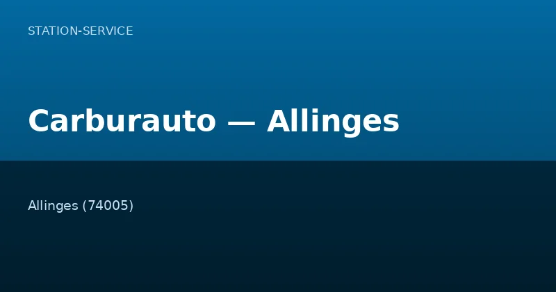 Carburauto — Allinges