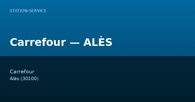 Carrefour — ALÈS