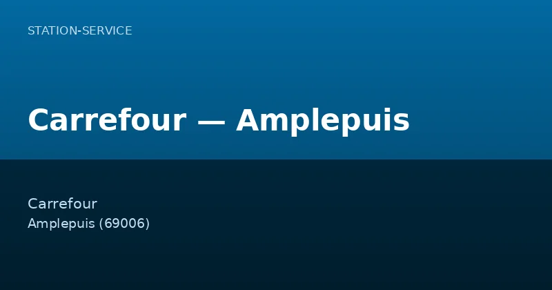 Carrefour — Amplepuis