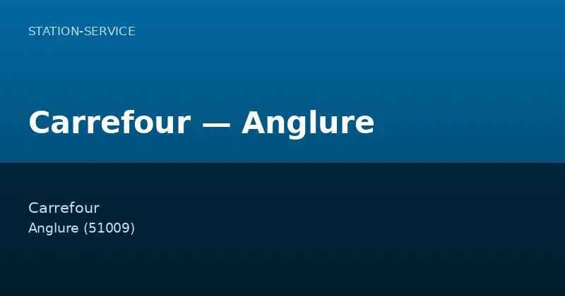 Carrefour — Anglure