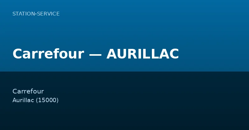 Carrefour — AURILLAC