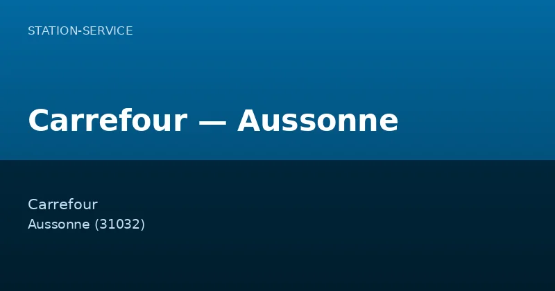 Carrefour — Aussonne