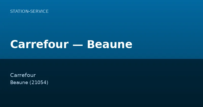 Carrefour — Beaune