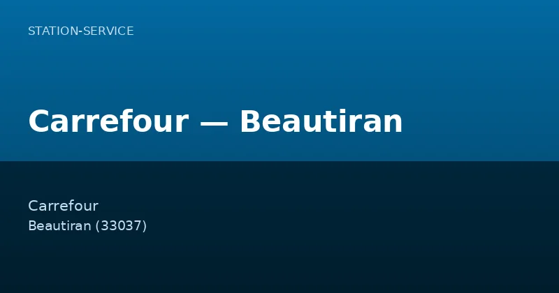 Carrefour — Beautiran