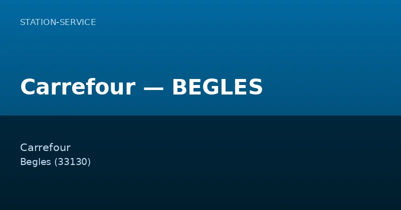 Carrefour — BEGLES