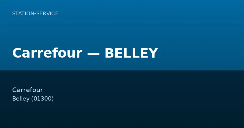 Carrefour — BELLEY