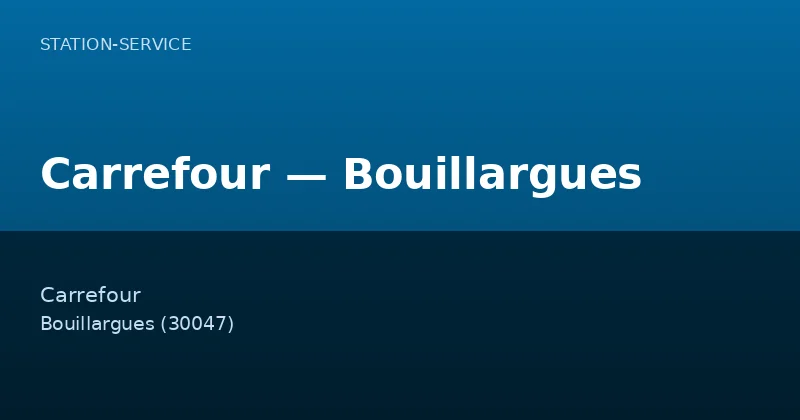 Carrefour — Bouillargues