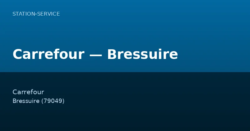 Carrefour — Bressuire