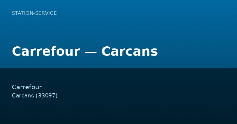Carrefour — Carcans