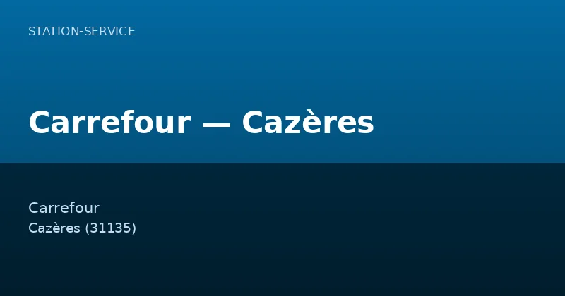 Carrefour — Cazères