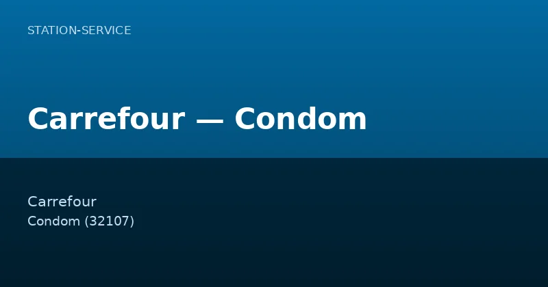 Carrefour — Condom