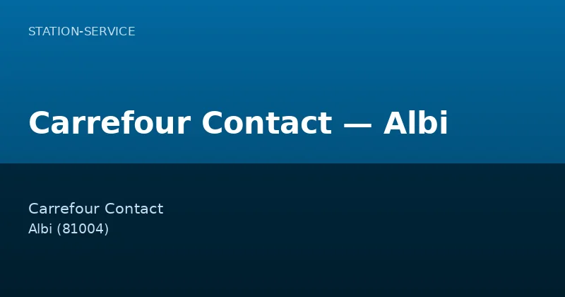 Carrefour Contact — Albi