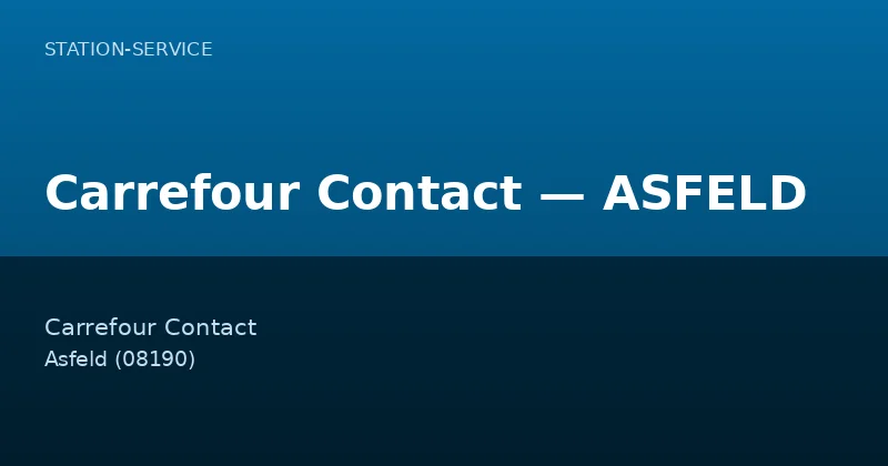 Carrefour Contact — ASFELD