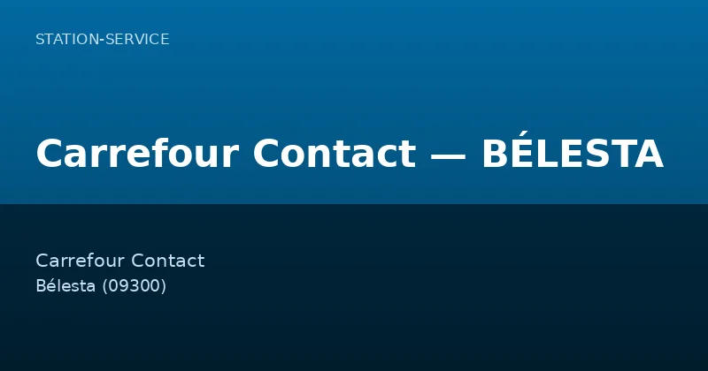 Carrefour Contact — BÉLESTA
