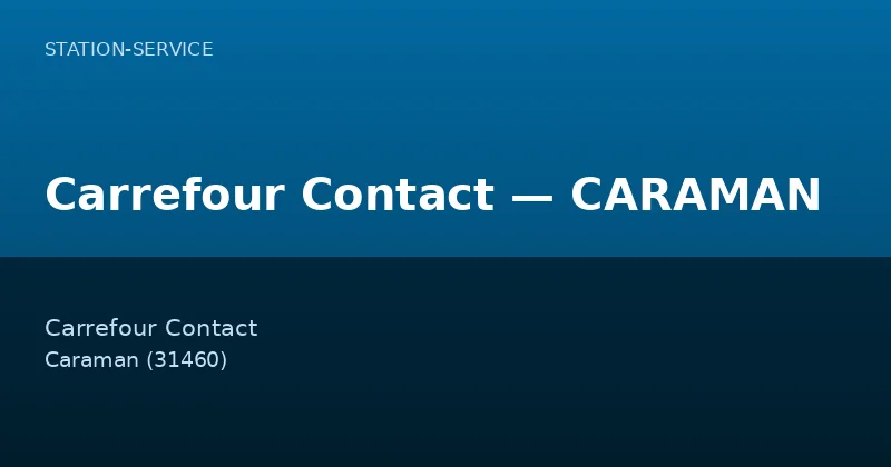 Carrefour Contact — CARAMAN