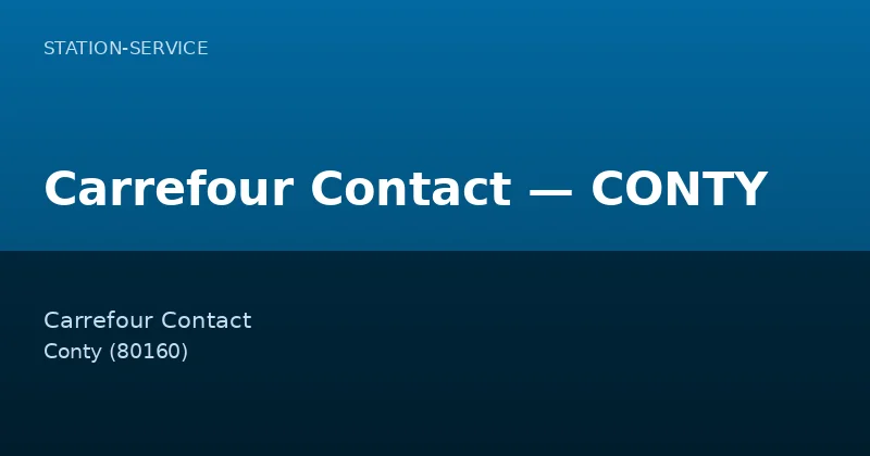 Carrefour Contact — CONTY