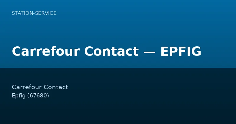 Carrefour Contact — EPFIG