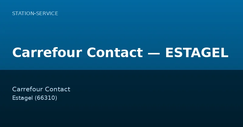 Carrefour Contact — ESTAGEL