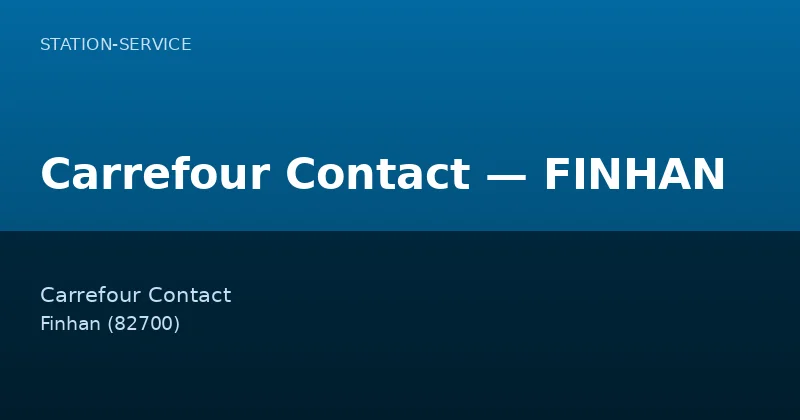 Carrefour Contact — FINHAN