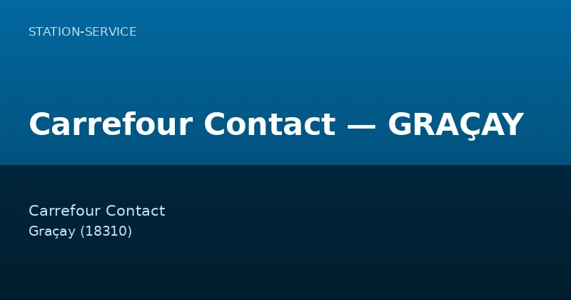 Carrefour Contact — GRAÇAY