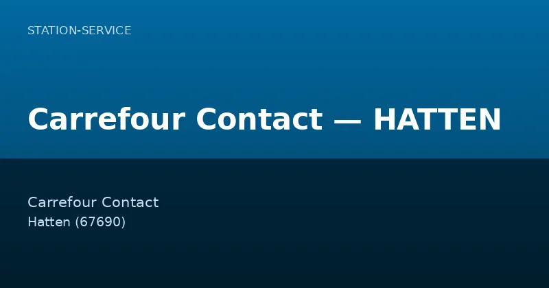 Carrefour Contact — HATTEN